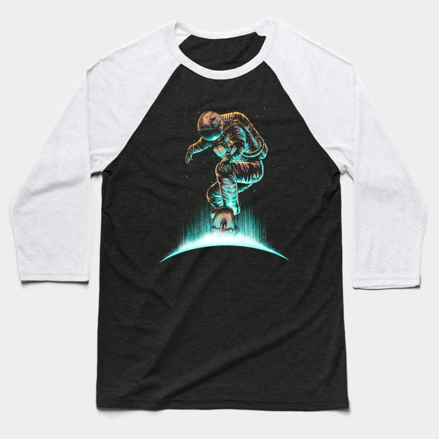 Space grind Baseball T-Shirt by carbine